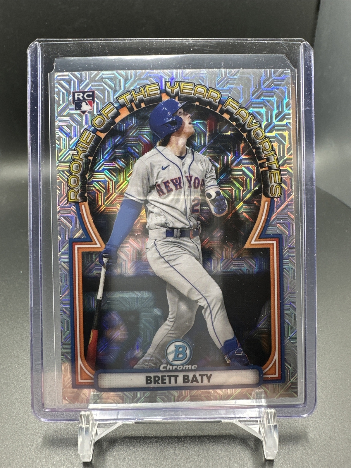 2023 Bowman Chrome Brett Baty Rookie of the Year Favorites Mojo RC #ROYF-3
