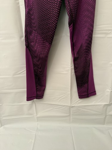 Girls Junior Nike Pro Sweatshirt Black With Burgundy Nike Pro Leggings - Picture 14 of 15