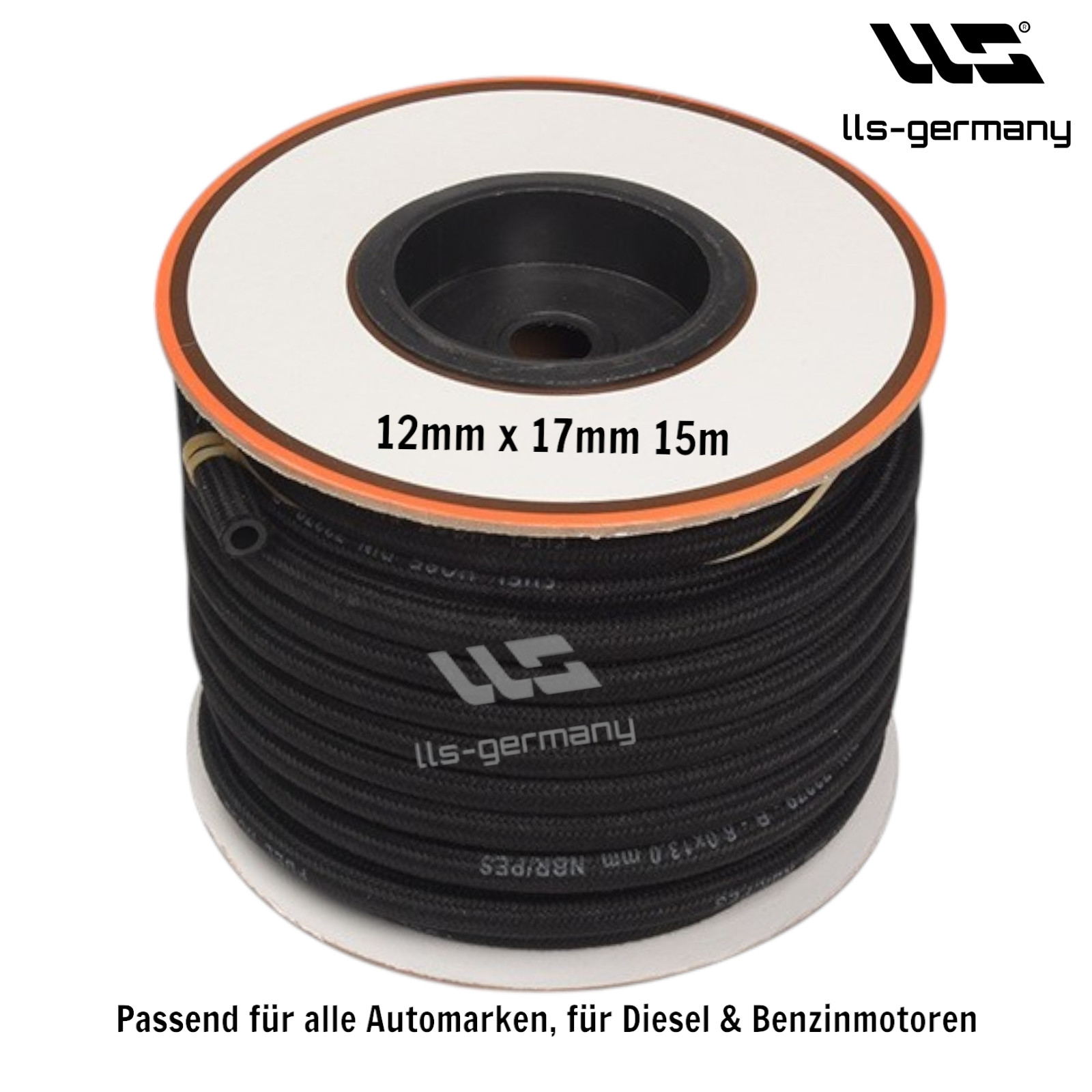 Fuel Hose Vacuum Line For Diesel And Gasoline 12Mm X 17Mm 15M