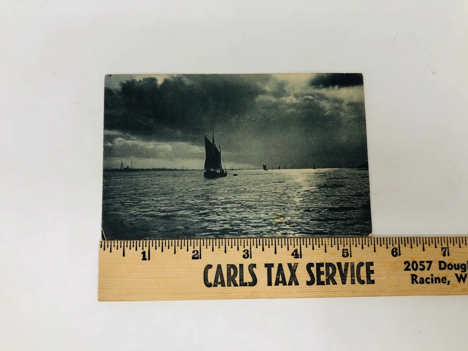 NETHERLANDS Postal Post Card Briefkaart Travel Sailboat Sailing Ship 1904 A21 - Image 4 of 4