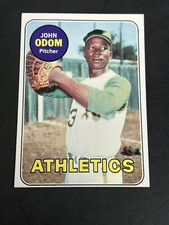 1969 Topps Baseball #195 John Blue Moon Odom EX+/NM Oakland Athletics