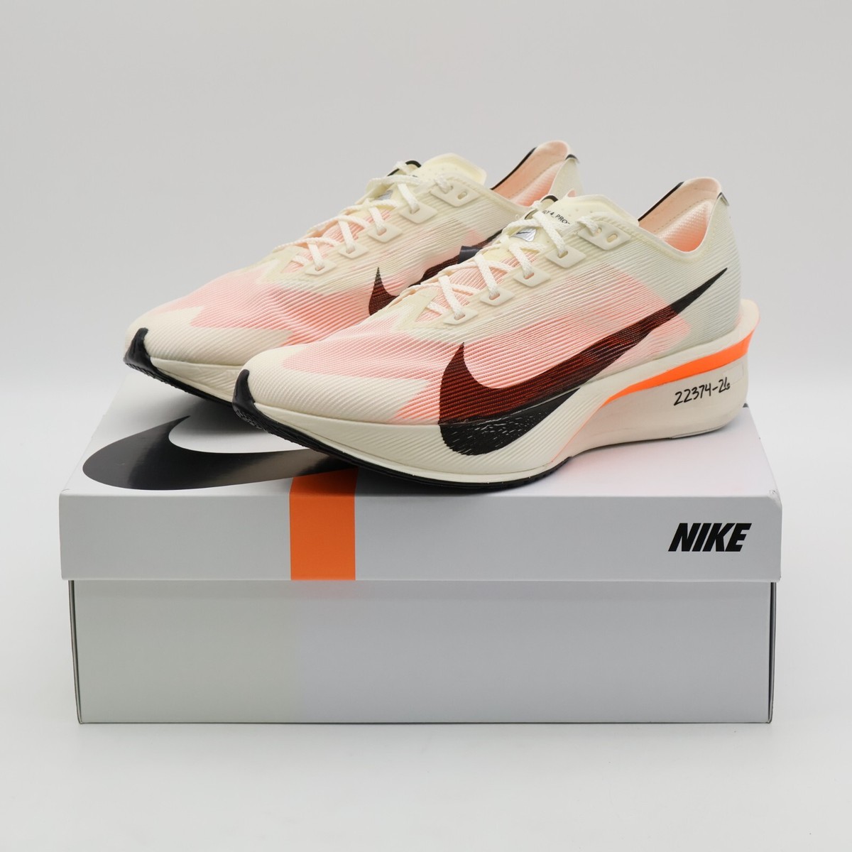 HF6413-100 Nike Vaporfly 4 Proto Sail Total Orange White Black