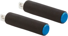 Arlen Ness Fusion Series Footpegs Blue Knurled 07-950
