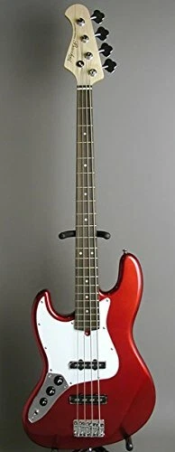 Bacchus Left Hand Electric Bass BJB-1R-LH Jazz Bass Candy Apple Red Japan NEW - Image 2 of 2