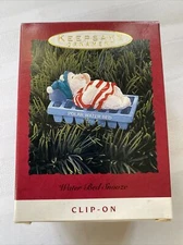 HALLMARK Keepsake 1993 WATER BED SNOOZE Polar Bear CHRISTMAS ORNAMENT New In Box