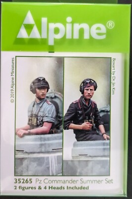 Alpine Miniatures  35265   1/35 German Panzer Commander Summer Set (2 Figures)