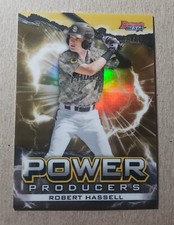 2020 Bowman's Best Power Producers Gold Refractor Robert Hassell /50 Padres