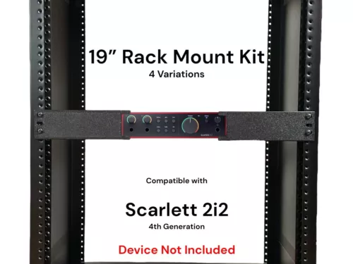Rack Mount Kit for Scarlett 2i2 4th Gen 19" Rack 1.5U 4 Variations