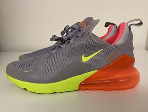 nike air max 270 grey volt orange