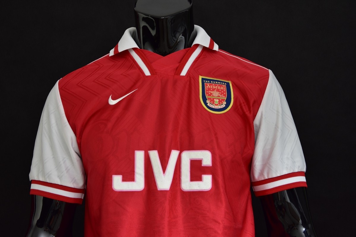 1996-98 Nike Arsenal FC GUNNERS London Home Football Shirt SIZE XS