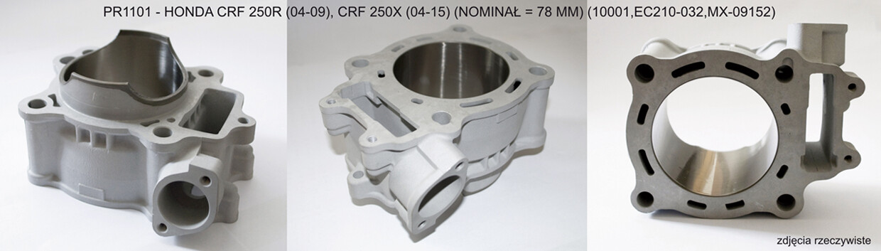 Cylindre Honda CRF 250X pour la rénovation mécanique du haut moteur