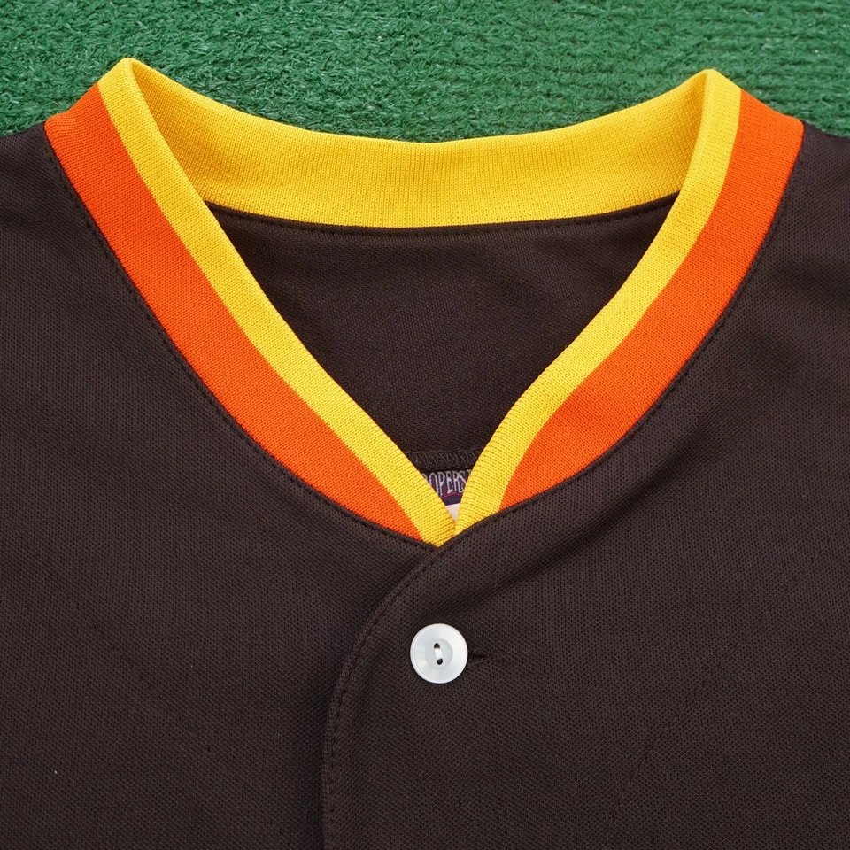 Yu Darvish 1984 San Diego Padres Brown Road Cooperstown Throwback Men's Jersey - Image 4 of 4