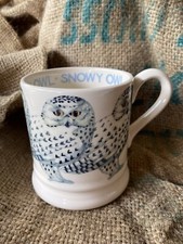 EMMA BRIDGEWATER HALF PINT MUG~New~SNOWY OWL~Rare Collector’s 1st Quality~2014