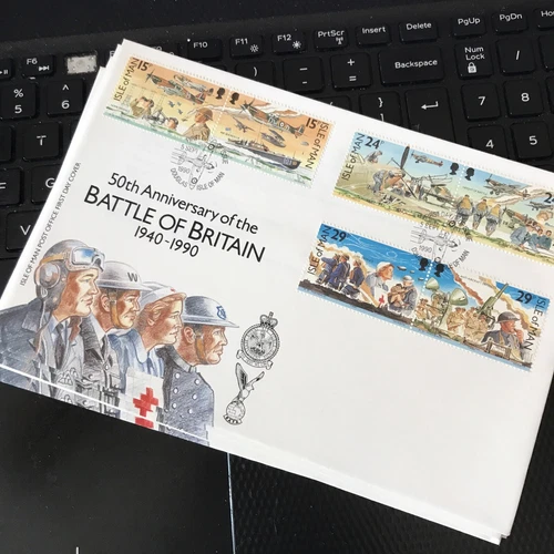 Isle Of Man First day cover 50th Ann Battle Of Britain 1990 UNADDRESSED FDC WCP