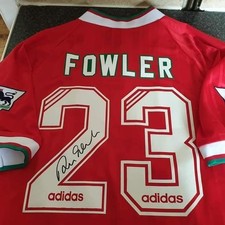 Robbie Fowler SIGNED Liverpool 1993/95 Home Shirt **PRIVATE SIGNING**