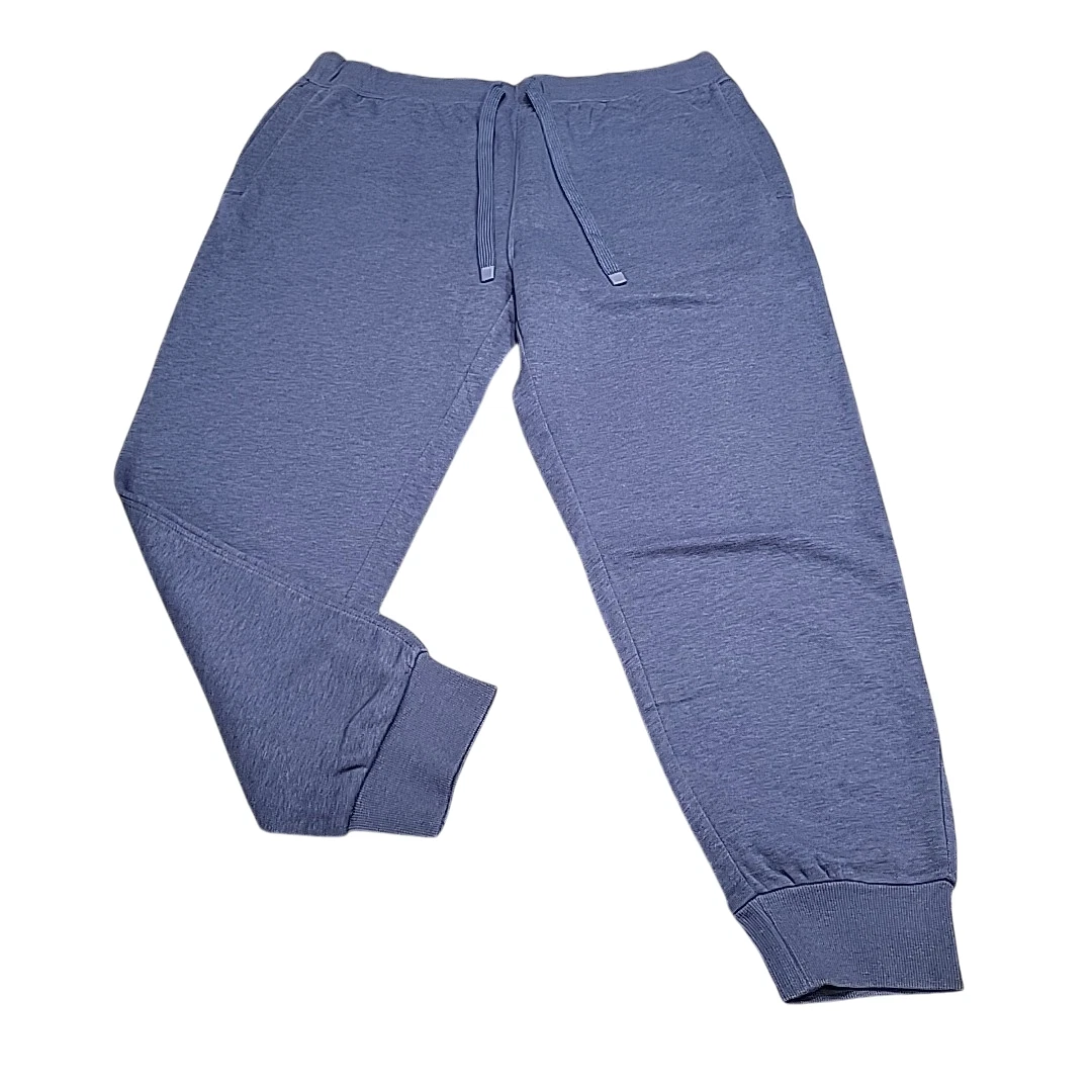 Members Mark Mens Pants X-Large Size Blue Fleece Joggers