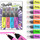 Sharpie Clear View Highlighters, See-Through Chisel Tip, Fluorescent Assorted Co 7445028550510