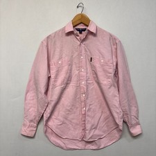 Vintage Ralph Lauren Women Shirt Top Size 4 Pink 70s 80s Made in USA D034 -25