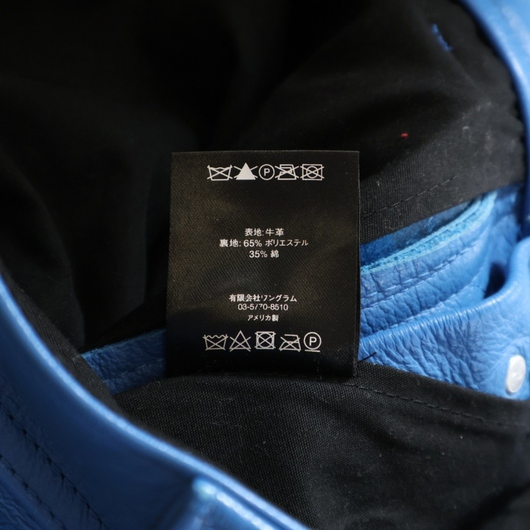 SUPREME 17aw X Vanson Leather Bones Pant Bone Racing Pants Blue Used ad3bad60ad0 thumbnail 8