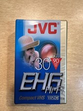 VHS-C Compact 90 Minute Video JVC Cassette Tape TC 30 EHG Hi-Fi New