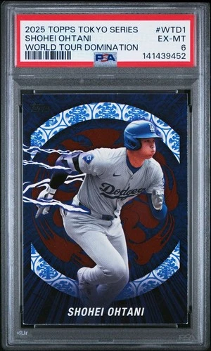2025 Topps World Tour Domination Shohei Ohtani PSA 6 #WTD1