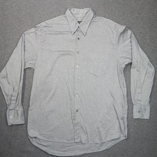 BOSS Hugo Boss Shirt Mens 17 43 Gray Long Sleeve Button Front Casual Dress