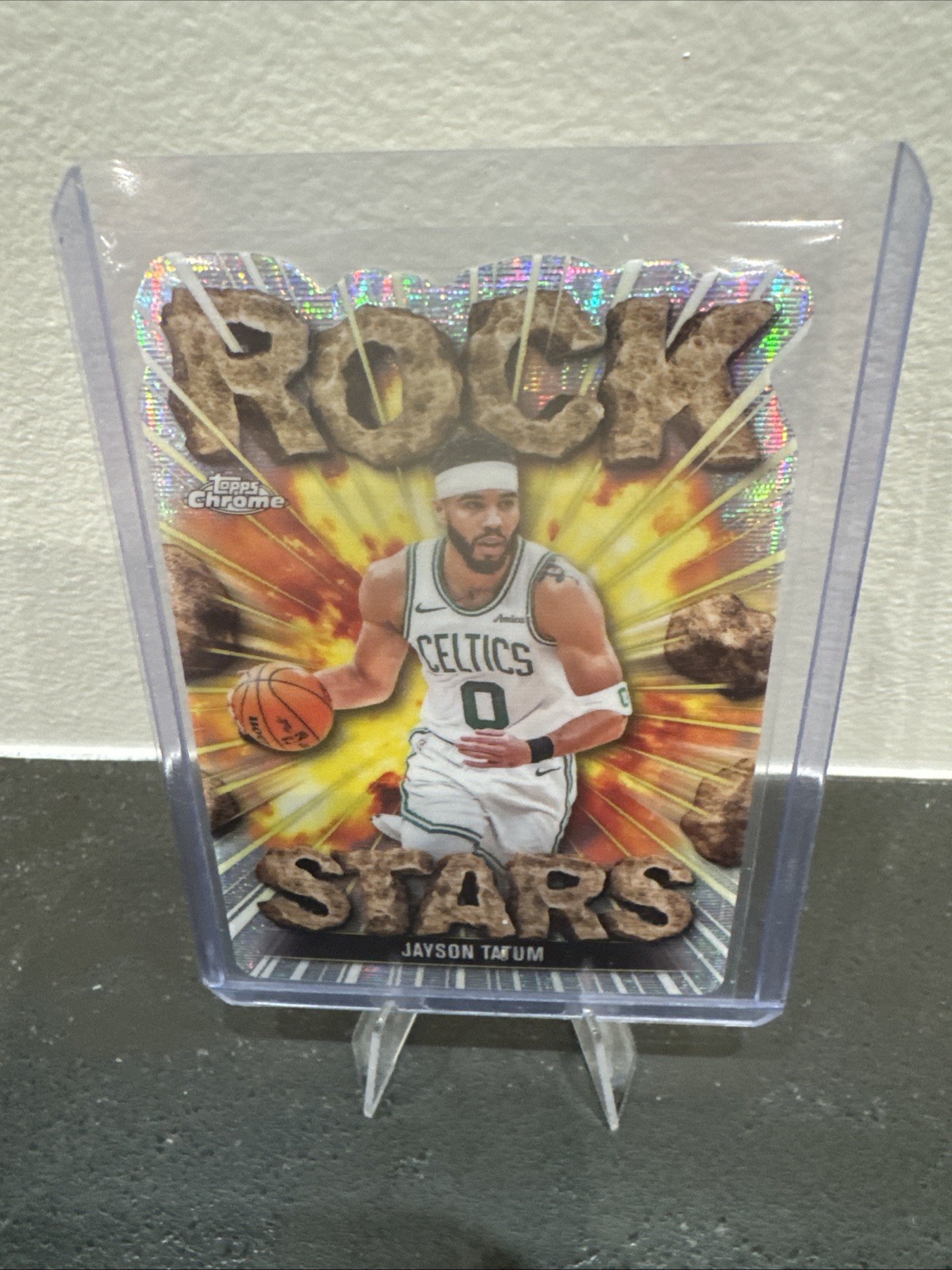 2025-26 Topps Chrome Rock Stars Die Cut Jayson Tatum SSP Boston Celtics RS-1
