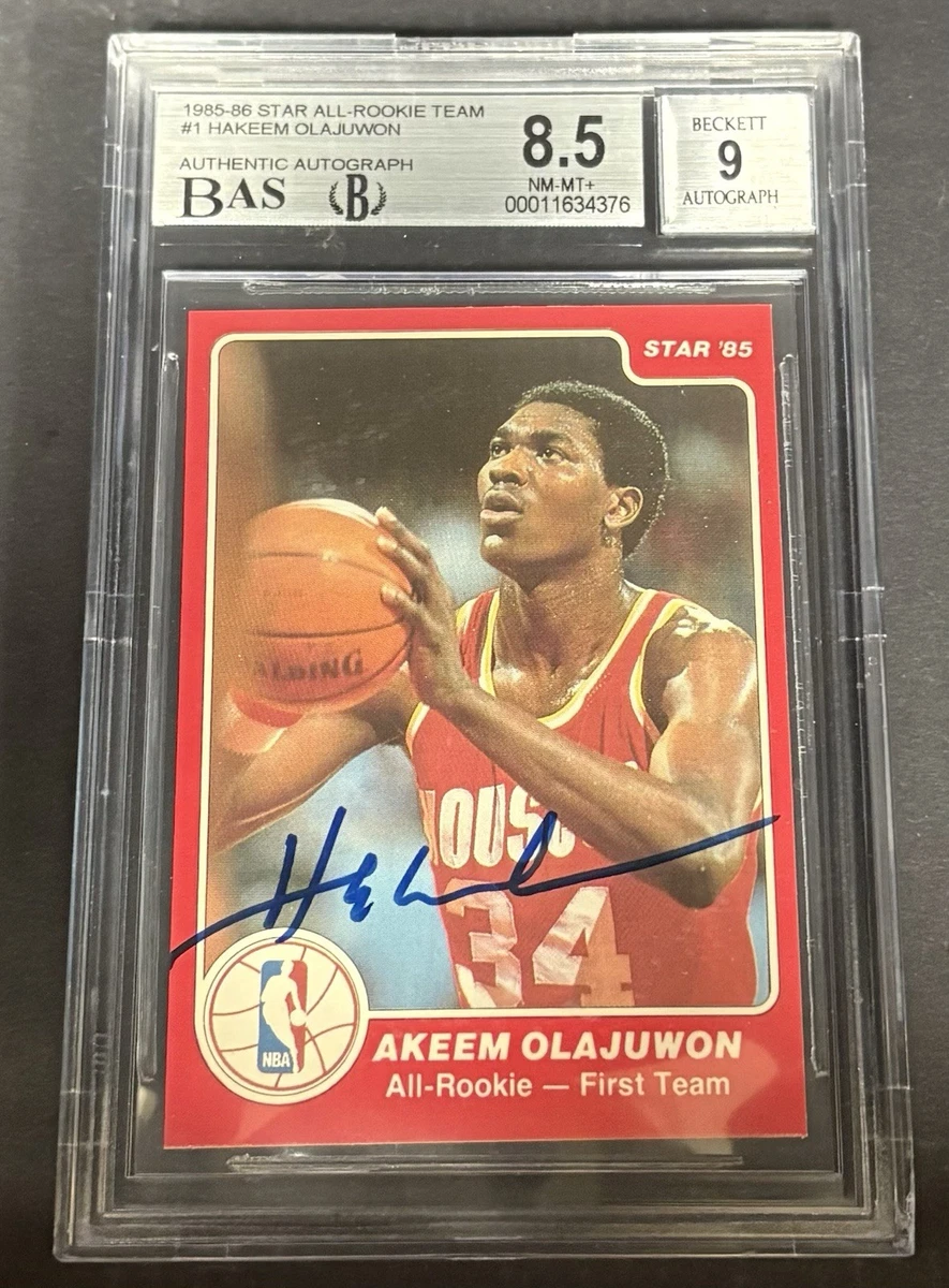 1985-86 Star All-Rookie Team - Hakeem Olajuwon #1 for sale | eBay