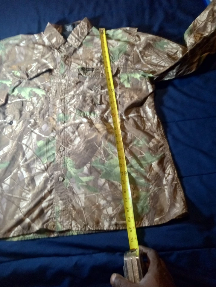 Camisa Winchester Supreme Hombre XL Manga Larga Realtree Madera Dura Camuflaje Caza Foto 3 de 4