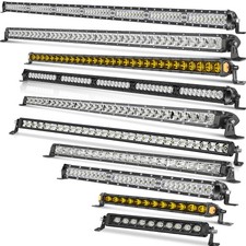 1020304043 Slim Led Light Bar Spot Flood Combo Work Offroad Suv Driving Atv