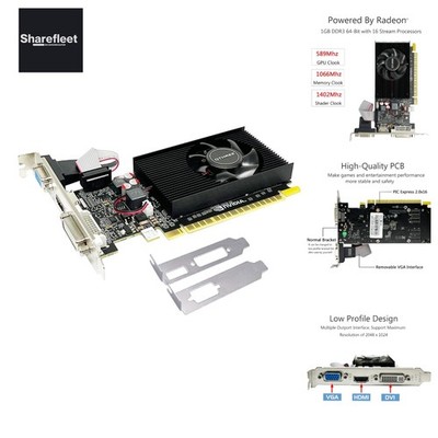 GeForce 210 Grafikkarte, 1024 MB, , 64 Bits, HDMI, DVI, VGA, DirectX 10, Open...