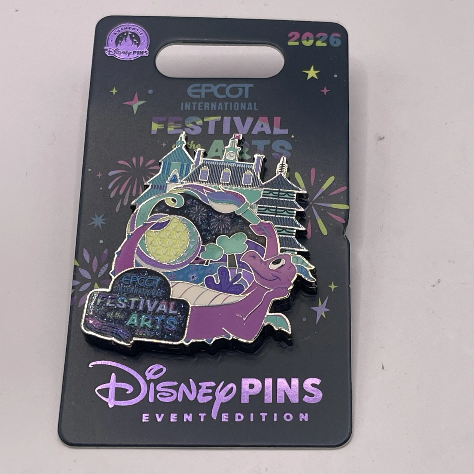Disney Epcot Figment Internation Festival Of The Arts 2026 Enamel Pin Multi