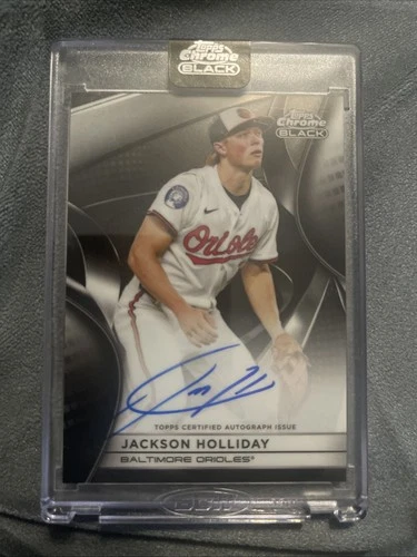 2025 Topps Chrome Black Jackson Holliday Auto Baltimore Orioles
