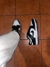 Nike Dunk Low Retro Sneakers da Uomo - White/White/Black, EU 43