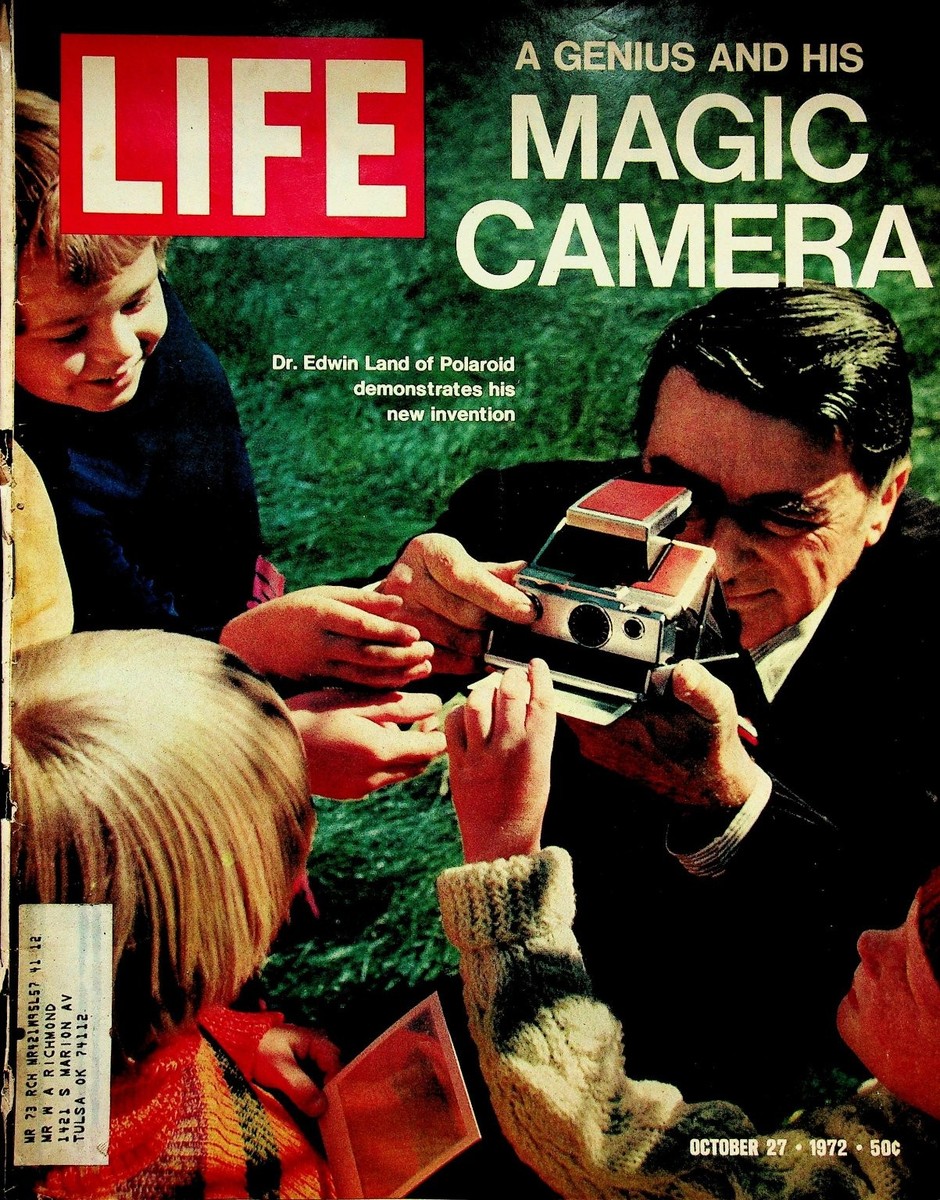 Life Magazine October 27, 1972 Dr. Edwin Land of Polaroid Magic