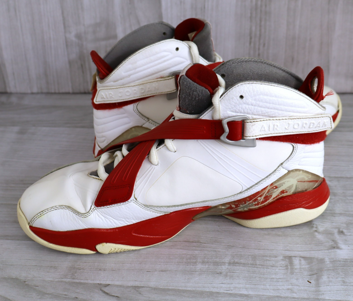 Size 11.5 - Air Jordan 8.0 White Red for sale online | eBay display picture 2