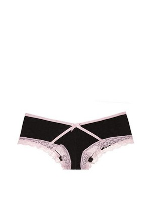 Victoria's Secret Very Sexy Crossed Trim Cheeky Panty Black