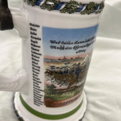 Kuhn GERMAN LITHOPHANE REGIMENTAL Style STEIN - Shelf 6 - Picture 10 of 12