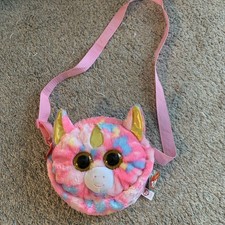 TY Gear Beanie Boo Fantasia the Rainbow Unicorn Plush Purse Crossbody Bag 8 inch