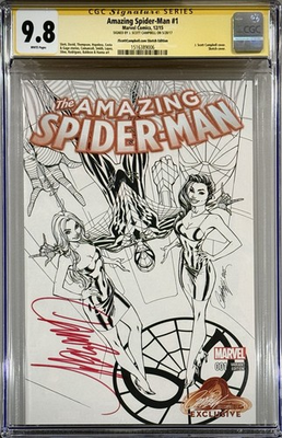 #ad #ad Amazing Spider Man #1 CGC SS 9.8 Signed by J Scott Campbell Excl Sketch Ed $229.75