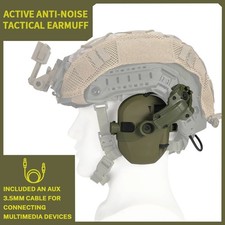 Shooting Earmuffs Tactical Helmet Headset Electronic Hearing Protector Headphone