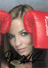 Regina Halmich Autogramm Autogrammkarte Boxen ZDF Weltmeister Original Signiert