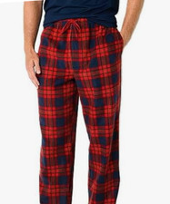 Navy Red Tartan, Men's St. John's Bay Pajama pants 3XL NWT Big Tall