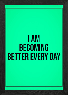 Better Affirmative Zitat gerahmtes Wandbild Poster Leinwanddruck Bild