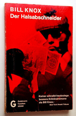 Der Halsabschneider - Bill Knox - Goldmann Taschen Krimi - 1969 - Nr 3188 - Buch