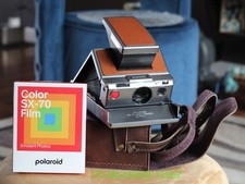 Polaroid SX-70 Alpha 1 Instant Film Camera w/Case includes sx70 film Tested