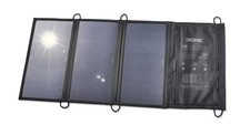 TRONIC® Faltbares Solarladegerät TSLF 21 A1, bis zu 2 Geräte, 3 Solarpanels