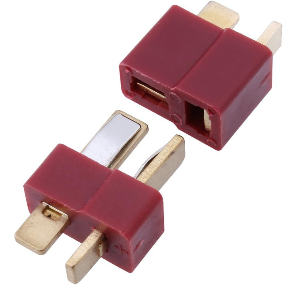 10 Pairs T Plug Deans Style Connectors Male Female with Heat Shrink for RC