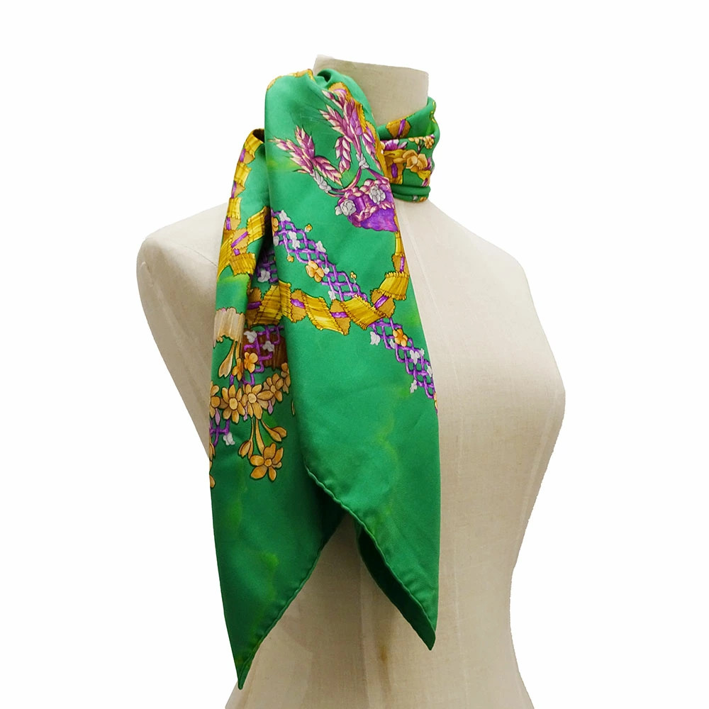 Hermes Scarf Carre90 LE SACRE du PRINTEMPS Spring Festival Silk Large Stylish r0 thumbnail 8