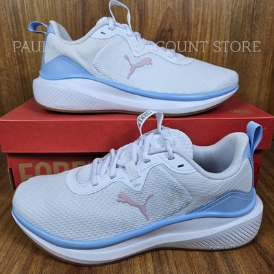 PUMA Women's Skyrocket Sneakers Walking Shoes ~ White/Blue ~ Various Sizes